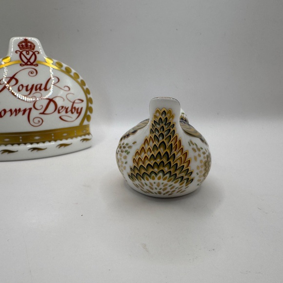 Royal Crown Derby Figurine Firecrest 1999 Collectors Guild Gift Gold Stopper. - Picture 5 of 12